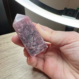 Elegant Pink meteor  Shower Crystal Tower